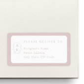 Wedding Crest Monogram Individual Name Address ラベル