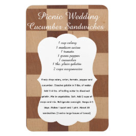 Wedding Cucumber Sandwich Recipe Magnet マグネット