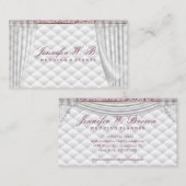 Wedding Curtain Party Decoration Interior Design 名刺 (正面/裏面)