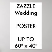 Wedding Custom 16" x 24" Poster THICK Portrait ポスター (正面)