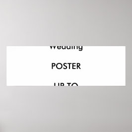 Wedding Custom 36" x 12" Poster MATTE Landscape ポスター