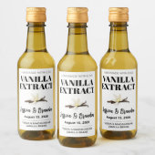Wedding Custom Vanilla Extract Label ワインラベル (ボトル)