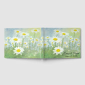 Wedding Daisy Field In Watercolor ゲストブック (全面)