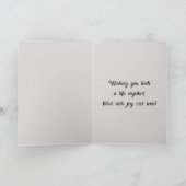 Wedding Day Couple in Love Whimsical Art  カード (内部)