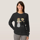 Wedding Day Married Dog Animal Dog Breeder Tシャツ (正面フル)