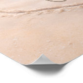 Wedding decor All we Sea is Love Beach sand ポスター (角)