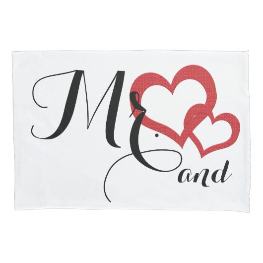 Wedding Design Bedroom Pillowcases氏および夫人 枕カバー (正面左)