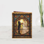 Wedding Design in Traditional Stained Glass 招待状 (裏面)