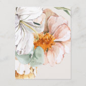 Wedding Details Card | Blush Peach Floral エンクロージャーカード (裏面)