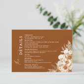 Wedding Details Insert Card | Modern Minimalist エンクロージャーカード (スタンド正面)