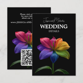 🌈 Wedding Details QR code  エンクロージャーカード