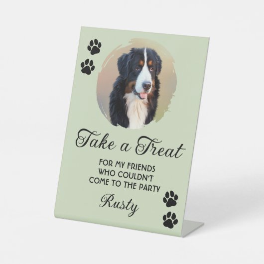 Wedding Dog Biscuit Bar Photo 台座サイン (正面)