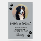 Wedding Dog Biscuit Bar with Photo アクリルサイン (正面)