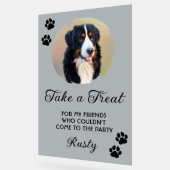 Wedding Dog Biscuit Bar with Photo アクリルサイン (傾斜)