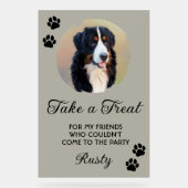 Wedding Dog Biscuit Bar with Photo アクリルサイン (正面)