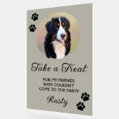 Wedding Dog Biscuit Bar with Photo アクリルサイン (傾斜)