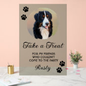 Wedding Dog Biscuit Bar with Photo アクリルサイン (ウェディング)