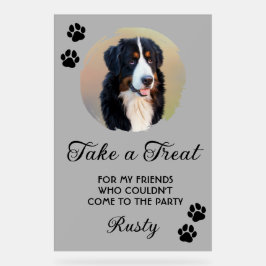 Wedding Dog Biscuit Bar with Photo アクリルサイン