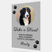 Wedding Dog Biscuit Bar with Photo アクリルサイン (傾斜)