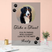 Wedding Dog Biscuit Bar with Photo アクリルサイン (ウェディング)