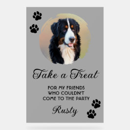 Wedding Dog Biscuit Bar with Photo アクリルサイン