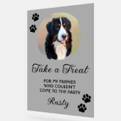 Wedding Dog Biscuit Bar with Photo アクリルサイン (傾斜)