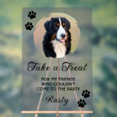 Wedding Dog Biscuit Bar with Photo アクリルサイン (ニュートラル)