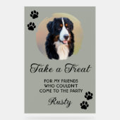 Wedding Dog Biscuit Bar with Photo アクリルサイン (正面)