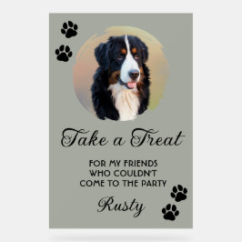 Wedding Dog Biscuit Bar with Photo アクリルサイン