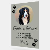 Wedding Dog Biscuit Bar with Photo アクリルサイン (傾斜)