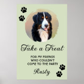 Wedding Dog Biscuit Bar with Photo ポスター (正面)