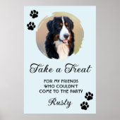 Wedding Dog Biscuit Bar with Photo ポスター (正面)