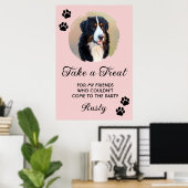 Wedding Dog Biscuit Bar with Photo ポスター (ホームオフィス)