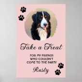 Wedding Dog Biscuit Bar with Photo ポスター (正面)