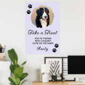 Wedding Dog Biscuit Bar with Photo ポスター (ホームオフィス)