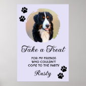 Wedding Dog Biscuit Bar with Photo ポスター (正面)