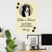 Wedding Dog Biscuit Bar with Photo ポスター (ホームオフィス)