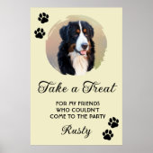 Wedding Dog Biscuit Bar with Photo ポスター (正面)