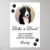 Wedding Dog Biscuit Bar with Photo ポスター (正面)