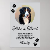 Wedding Dog Biscuit Bar with Photo ポスター (正面)