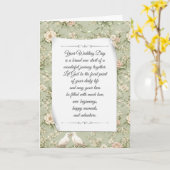 Wedding Doves and Ribbons Congratulations カード (黄色い花)