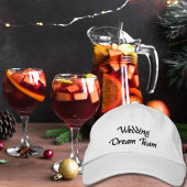 Wedding Dream Team,Bride,Bachelorette Personalized 刺繍入りキャップ