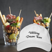Wedding Dream Team,Bride,Bachelorette Personalized 刺繍入りキャップ