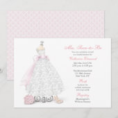 Wedding Dress and Shoes Bridal Shower Invitation 招待状 (正面/裏面)