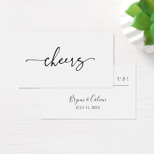 Wedding Drink Ticket Reception Bar Token Card B613 (デスク)