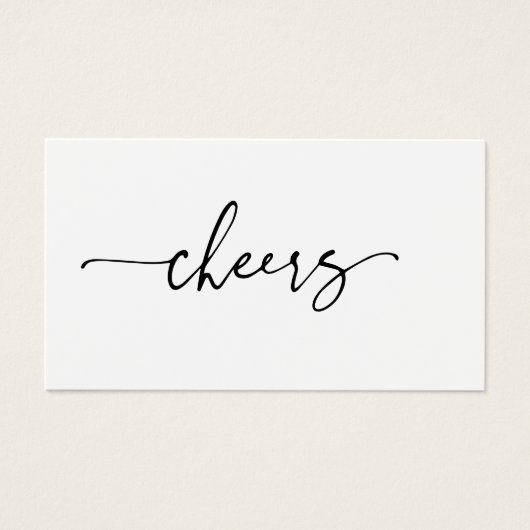 Wedding Drink Ticket Reception Bar Token Card B613 (正面)