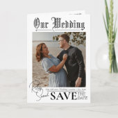 WEDDING EDITION Newspaper | folded card カード (正面)