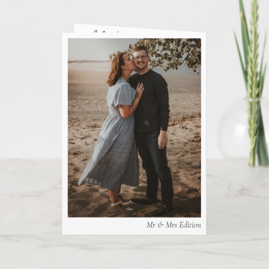 WEDDING EDITION Newspaper | folded card カード (裏面)