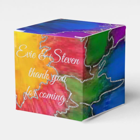 Wedding Elegant Colors Classic フェイバーボックス (正面サイド)