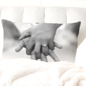 Wedding/Engagement Date Lumbar Throw Pillow ランバークッション